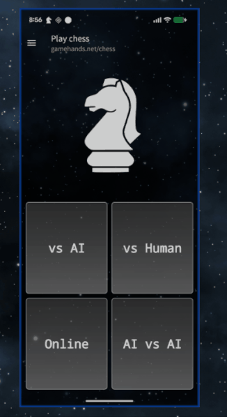 Chess H5: how to start an online game